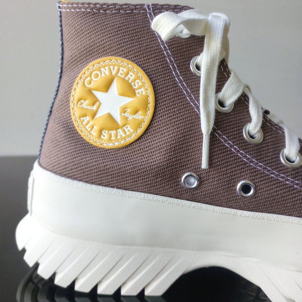 Converse Women's CTAS Lugged 2.0 HI Platform Canvas Sneaker in Lovely Squirrel - Picture 6 of 13